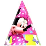 Minnie Mouse Party Hats [8 Per Pack]