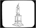 Mouse Pad with black and white, Indonesia, monument, art, sculpture, statue