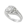 Pave Style Round Cut Ring