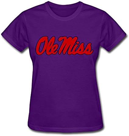 Ole Miss Rebels T Shirt For Women Purple