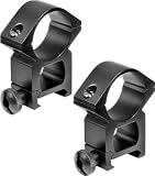 Barska 1 Extra High Scope Rings Matte Black - AI10468