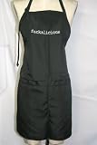 (Adults Only) Black Embroidered Apron Fuckalicious