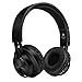 Venstone Wireless Bluetooth Headphone with Build-in Microphone with TF Card FM Radio and Audio Cable - Black