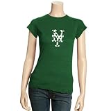 MLB New York Mets Ladies Kelly Green St. Patrick's Day Tiny Shamrock Triblend T-shirt (Large)