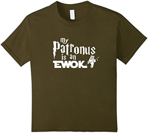 Kids Patronus is an Ewok T Shirt - Harry cool Potter Shirt 10 Olive
