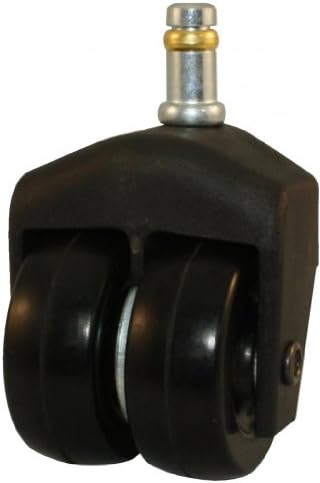 Jacob Holtz 205-2XHRUB-41 X-Caster, low profile caster, hard rubber dual wheel small caster (Set of 4)
