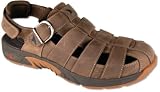 Rugged Shark Closed Toe Sandal - Greenwich Genuine Woven Oiled Leather Surf & Turf Casual Sandal