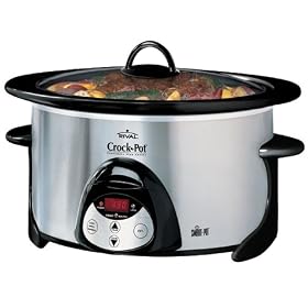 Crockpot SCVP603-SP Smart-Pot 6-Quart Oval-Shaped Smudge-Proof Slow Cooker with Little... by Crockpot