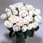 Two Dozen Long Stemmed Premium White Sympathy Roses