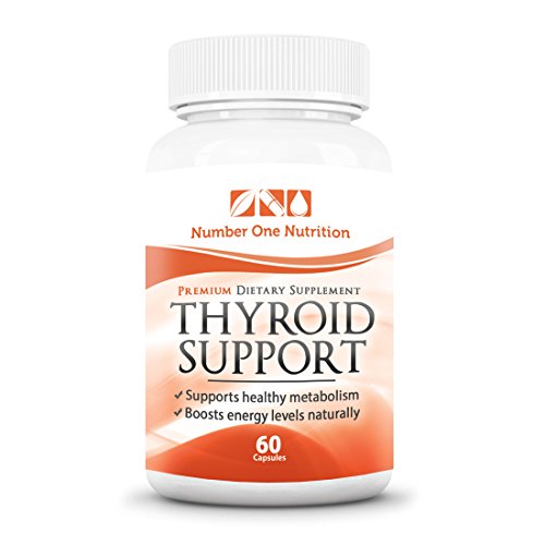 Thyroid Support - All Natural Formula to Support Healthy Metabolism, Promote Weight Loss and Boost Energy Levels. The Best and Safest Thyroid Supplement by Number One Nutrition 60 capsules Made in USA