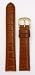 Mens Alligator Grain Watchband - Color Tan Size: 20mm Watch Band
