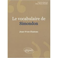 Le vocabulaire de Gilbert Simondon