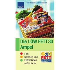 Die LOW FETT 30 Ampel: Fett, Kalorien und Fettkalorienanteil in %