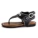 Girls Ankle Strap Roman Gladiator Sandal (Infant/Toddler/Little Kid)