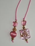 Swarovski Crystal Butterfly Lampwork Bead Thong Bookmark #BKT23