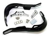 TMS Black Dual Sport Dirt Bike ATV MX Motocross Enduro Aluminum Inside Hand Brush Guards for Yamaha YZ XT TT 350 500 600 TTR 225 Suzuki DRZ 400 DRZ400 KDX KLR KDX220R