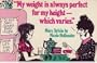 My Weight Is Always Perfect for My Height, Which Varies