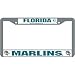 Florida Marlins MLB Chrome License Plate Frame