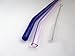 Glass Straws- Bent Blue and Pink