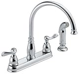 Delta Windemere 21996LF Two Handle Kitchen Faucet, Chrome by Delta Faucet [並行輸入品]