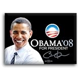 Obama for President Official Campaign Rectangle Button