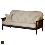 Newport Full Futon with Color: Chocolate