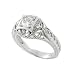 Sterling Silver Pave Style Round Cut CZ Fashion Ring