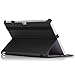 MoKo Microsoft Surface 3 Case - Slim-Fit Multi-angle Folio Cover Case for Surface 3 10.8 inch 2015 Version Windows 8.1 Tablet, BLACK