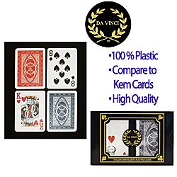 Da Vinci Ruote Poker Jumbo 2 Deck Set - Playing Cards > 100% Plastic > DaVinci