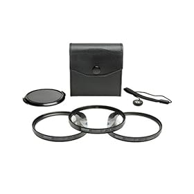 Bower Digital Macro Filter Kit 62mm +1 +2 +4 Close Up Lenses with Lens Cap & Cap-Keeper - For Canon, Nikon, Olympus, Pentax & Sony Lenses with 62mm Filter Size