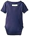 L'ovedbaby Unisex-Baby Newborn Organic Short-Sleeve Kimono Bodysuit, Navy, 0/3 Months