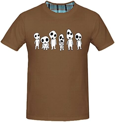 Sayings Men's Kodamas From Princess Mononoke Shirts (M Chocolate)
