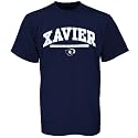 Xavier Musketeers Navy Blue Mascot Bar T-shirt