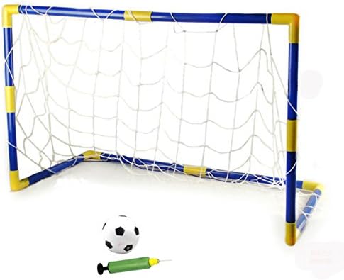 Rykey Portable Youth Mini Soccer Gold Door Football Pump Set Indoor Outdoor Training for Children