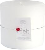 Melt, Shine Fragrance Candle, Short n Fat, White