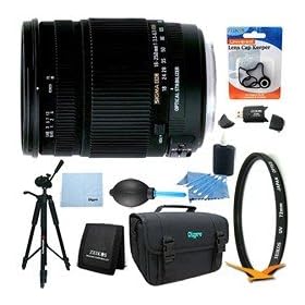 Sigma 18-250mm F3.5-6.3 DC OS HSM Lens for Canon EOS Lens Kit Bundle