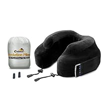 CABEAU Memory Foam "Evolution Pillow" + Small Bag - It Actually Works! - BLACK