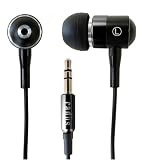 Premium Noise-Reducing Ear Buds Neon Knight - iPhone Compatible by Radius Japan - Black