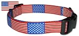 Pet Supplies : Large National Flag of USA Dog Collar
