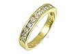 9ct Yellow Gold Diamond Channel Set Eternity Ladies Ring