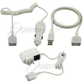Bargaincell- 3-Piece Value Combo Pack Of Brand New Home Wall Travel Plug in Ac Charger + Vehicle Cigarette Lighter Power Car Charger with IC Chip
