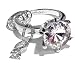 Imitation Diamond Ring Key Chain