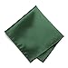 TieMart Forest Green Solid Color Pocket Square