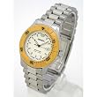 CARRERA Men's Silver-Tone Stainless Steel Watch with Yellow Rotating Bezel. Model: CW520.18.6