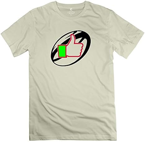 HUASH Men Rugby T Shirts Natural