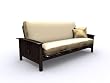 American Furniture Alliance Elite Hermosa Full Metal/Wood Futon Frame, Espresso