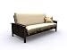 American Furniture Alliance Elite Hermosa Full Metal/Wood Futon Frame, Espresso