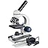 AmScope M150C / M150C-I 40X-1000X All-Metal Optical Glass Lenses Cordless LED Student Biological Compound Microscope