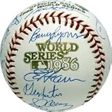 1986 New York Mets Team Autographed 1986 Gold World Series Baseball