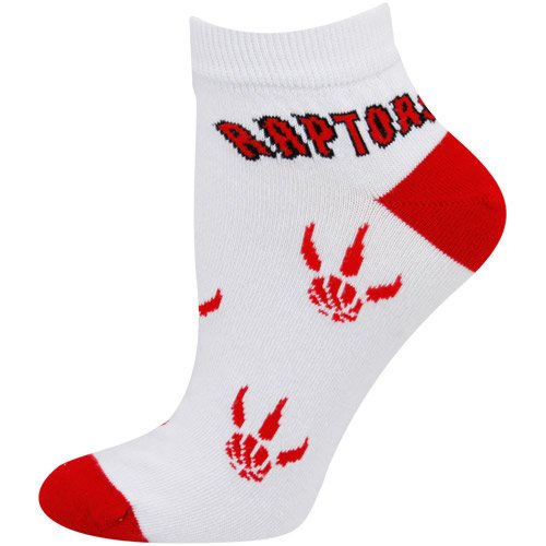 Toronto Raptors Ladies White All Over Team Logo Ankle Socks